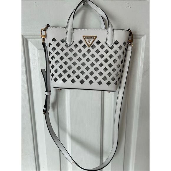 GUESS- MINI Aqua Tote white - Picture 1 of 5
